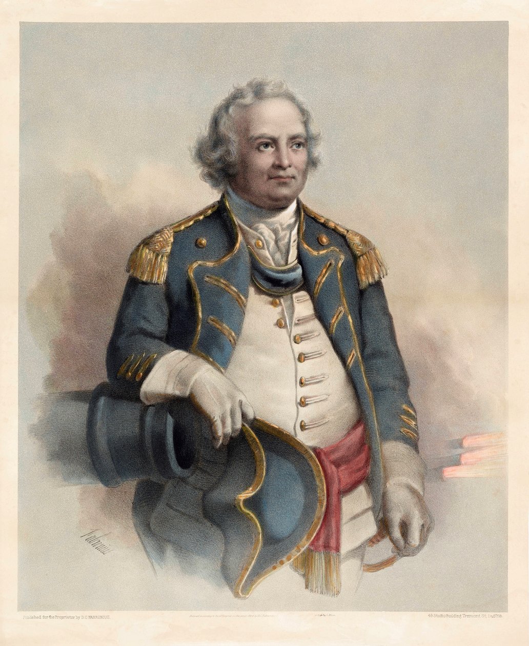 Generalmajor Israel Putnam, pub. 1864 av Dominique C. Fabronius
