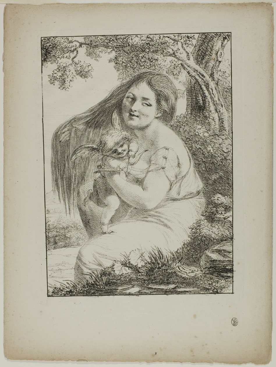 Amor og en ung kvinne av Dominique Vivant Denon