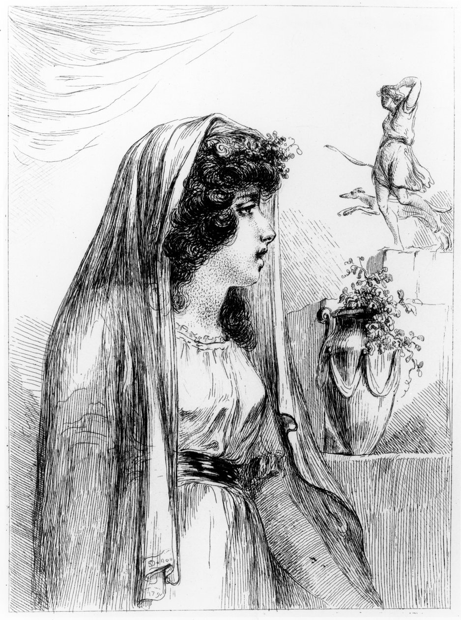 Lady Hamilton som Diana-Hecate, 1791 av Dominique Vivant Denon