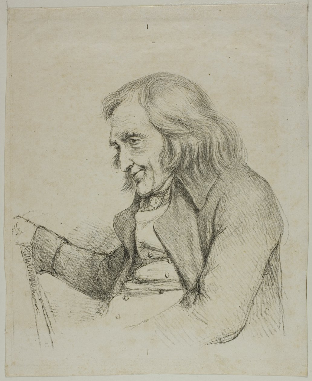 Portrett av en gammel mann av Dominique Vivant Denon