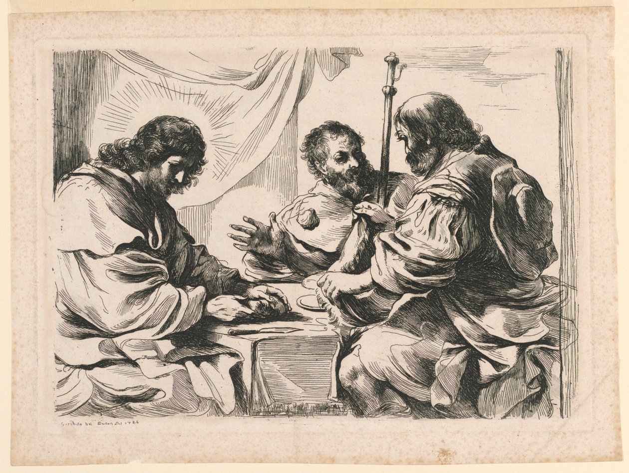 Nattverden i Emmaus av Dominique Vivant Denon