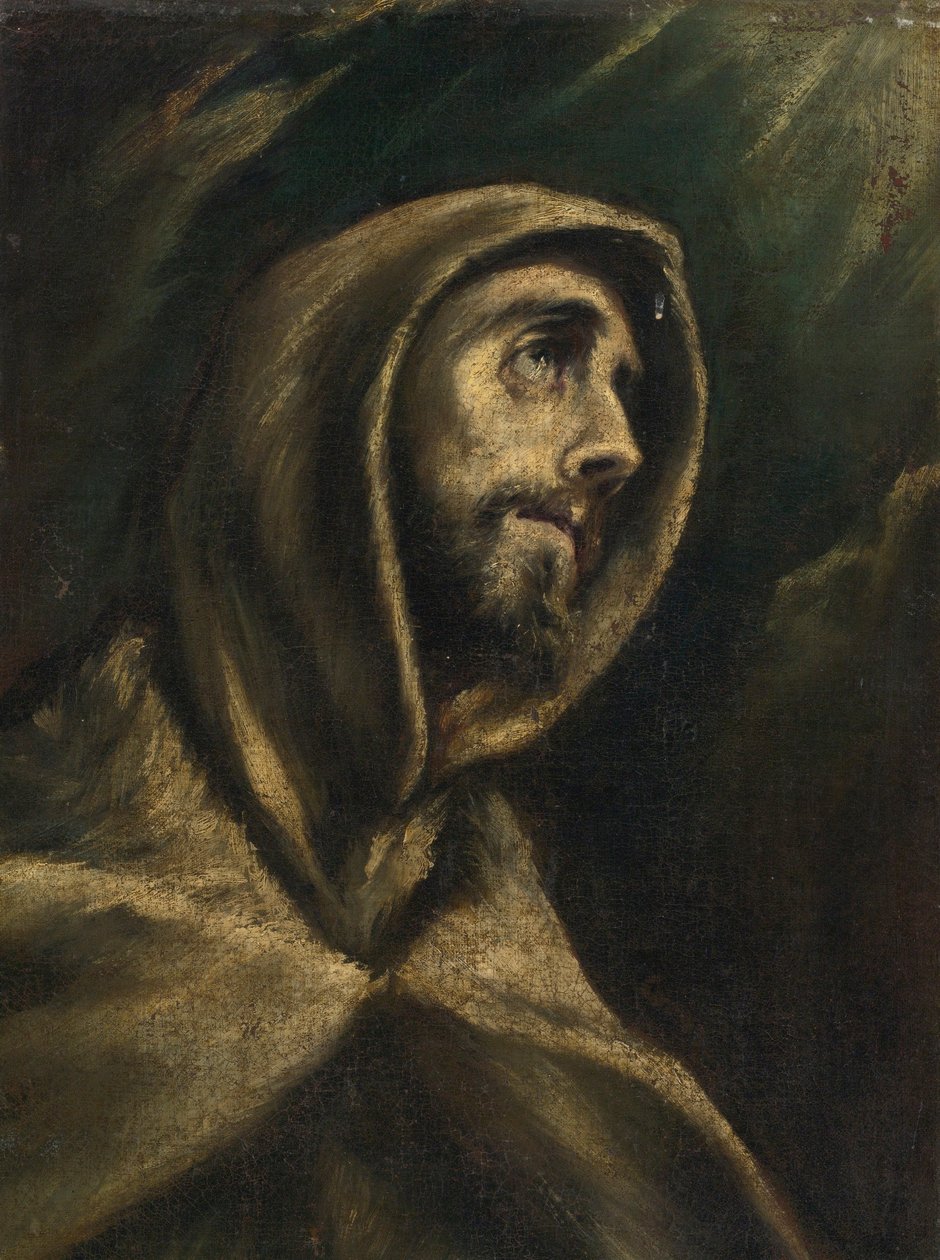 Den hellige Frans av Assisi av El Greco