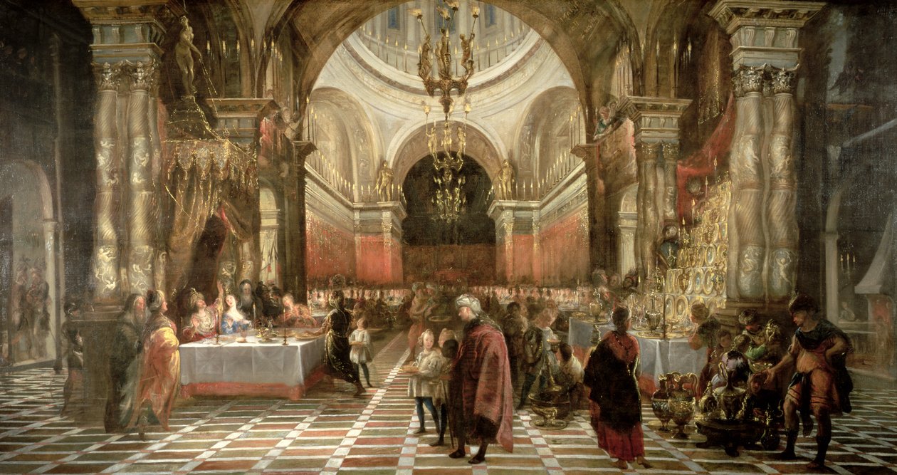 Belsasars fest, ca. 1650-70 av Don Juan Carreno de Miranda
