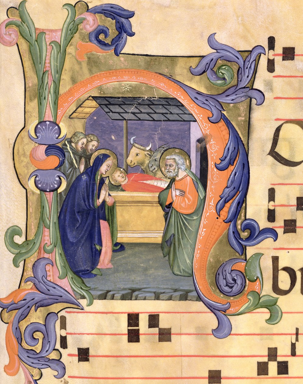 Ms 571 f.6r Historikert initial 