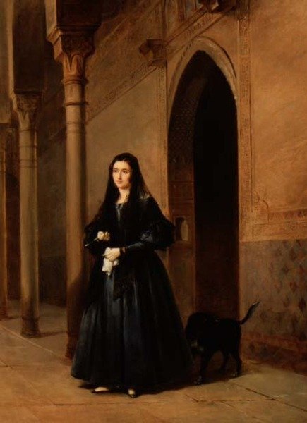 Dame i domstolen til Alhambra av Don Jose Escasena