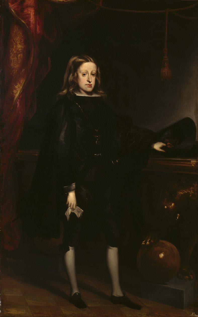 Charles II, konge av Spania, ca. 1673 (olje på lerret) av Don Juan Carreno de Miranda