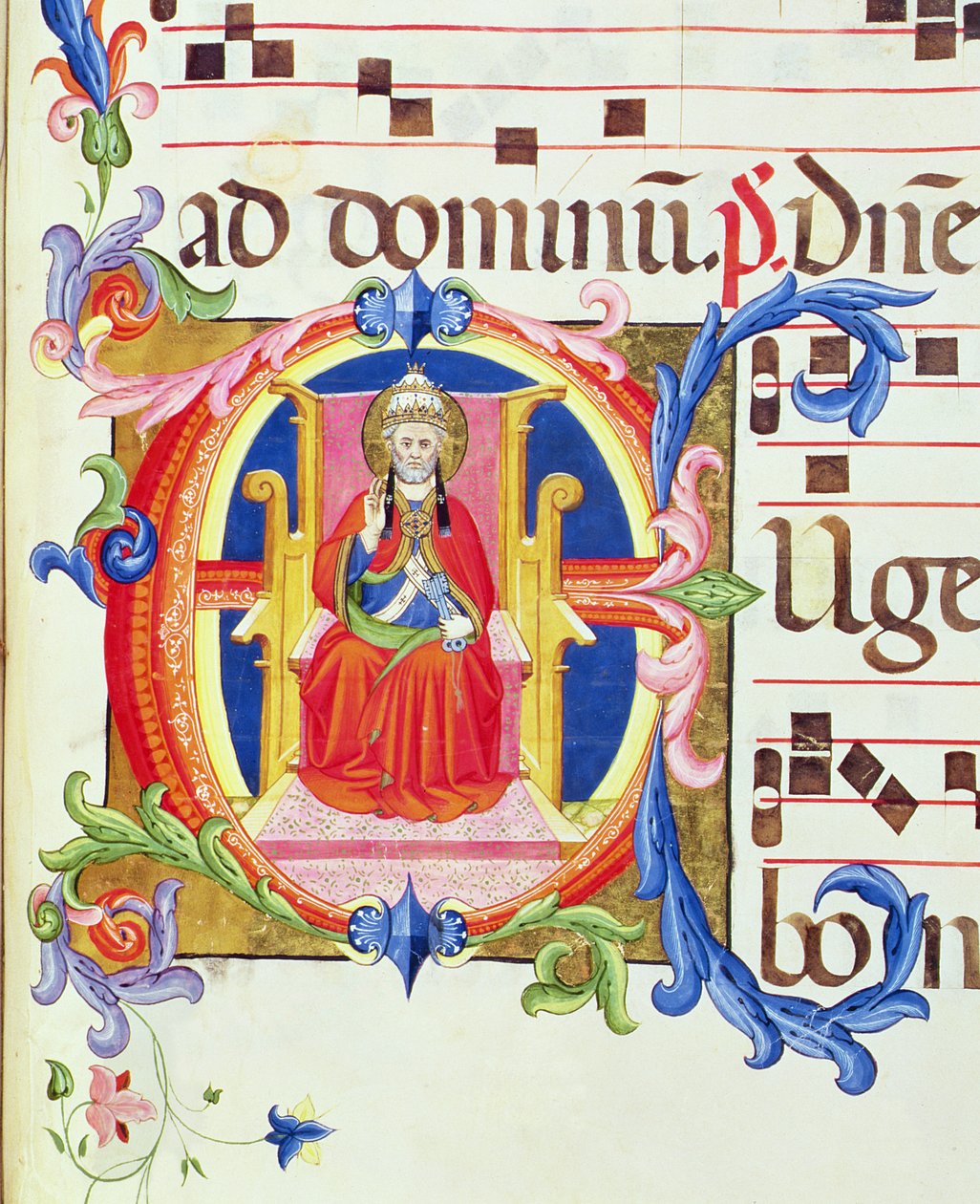 Ms 572 f.125r Historikert initial 
