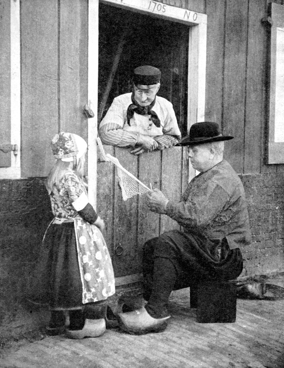 Nederlendere med tresko, Marken, Holland, 1936. av Donald McLeish
