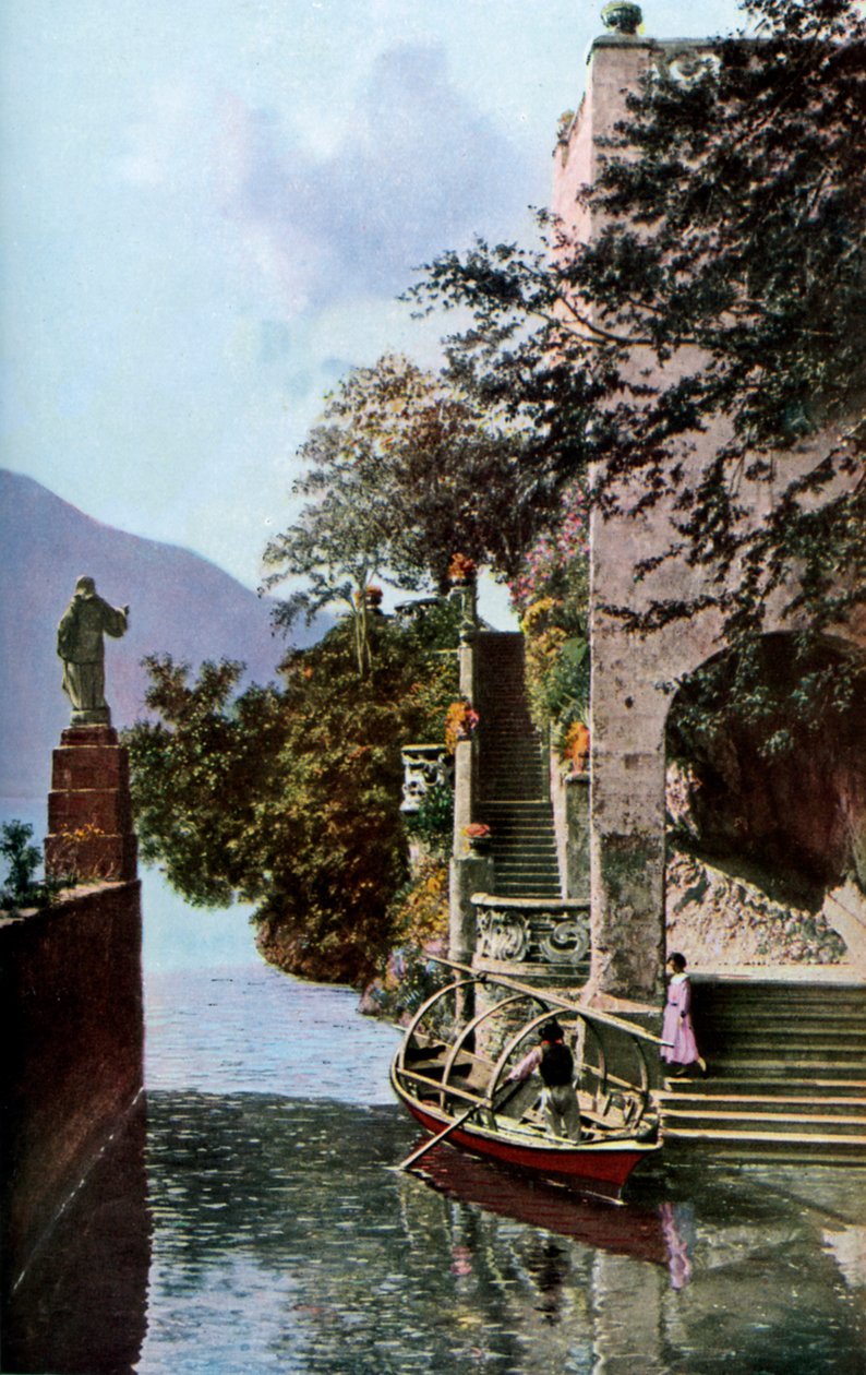 Villa del Balbianello, Lenno, Comosjøen, Italia, ca 1930-tallet av Donald McLeish