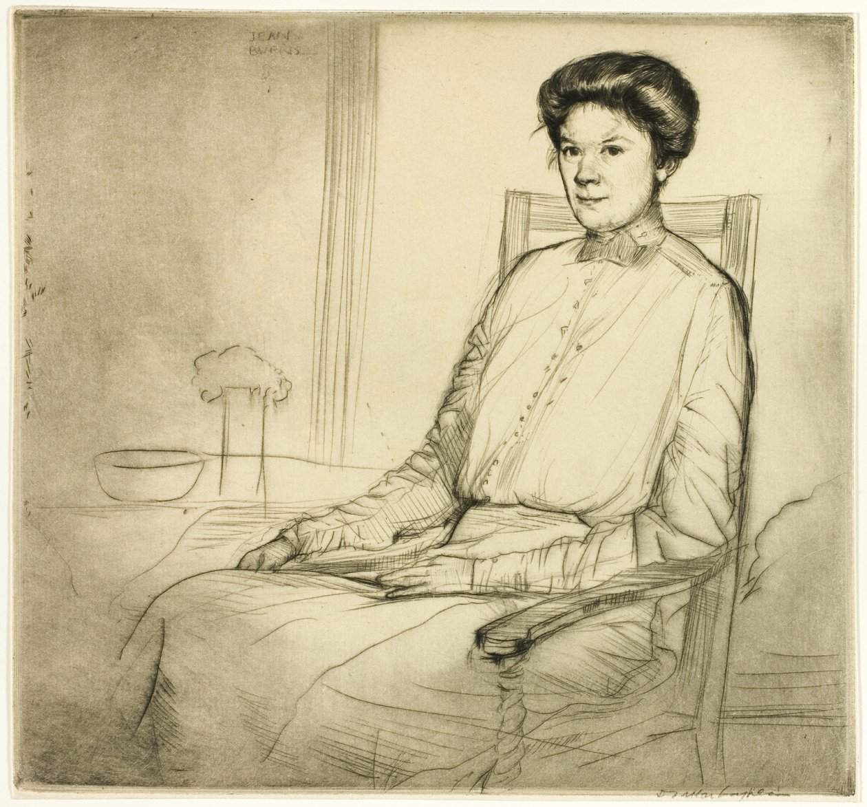 Tørrpunkt nummer tre: Portrett av Donald Shaw MacLaughlan