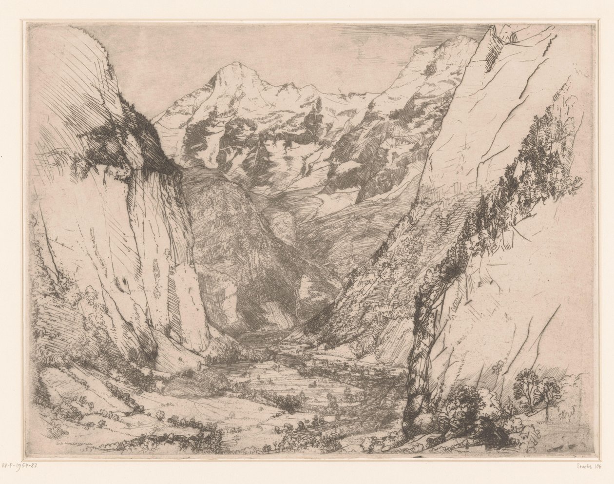 Lauterbrunnendalen Lauterbrunnen av Donald Shaw MacLaughlan