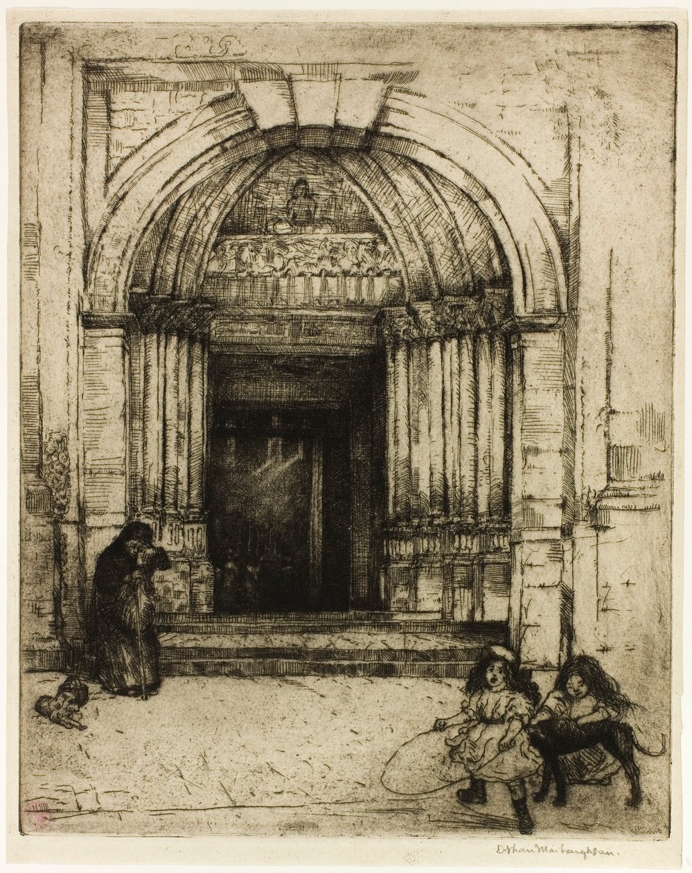 Portalen til St. Germain-des-Pres av Donald Shaw MacLaughlan