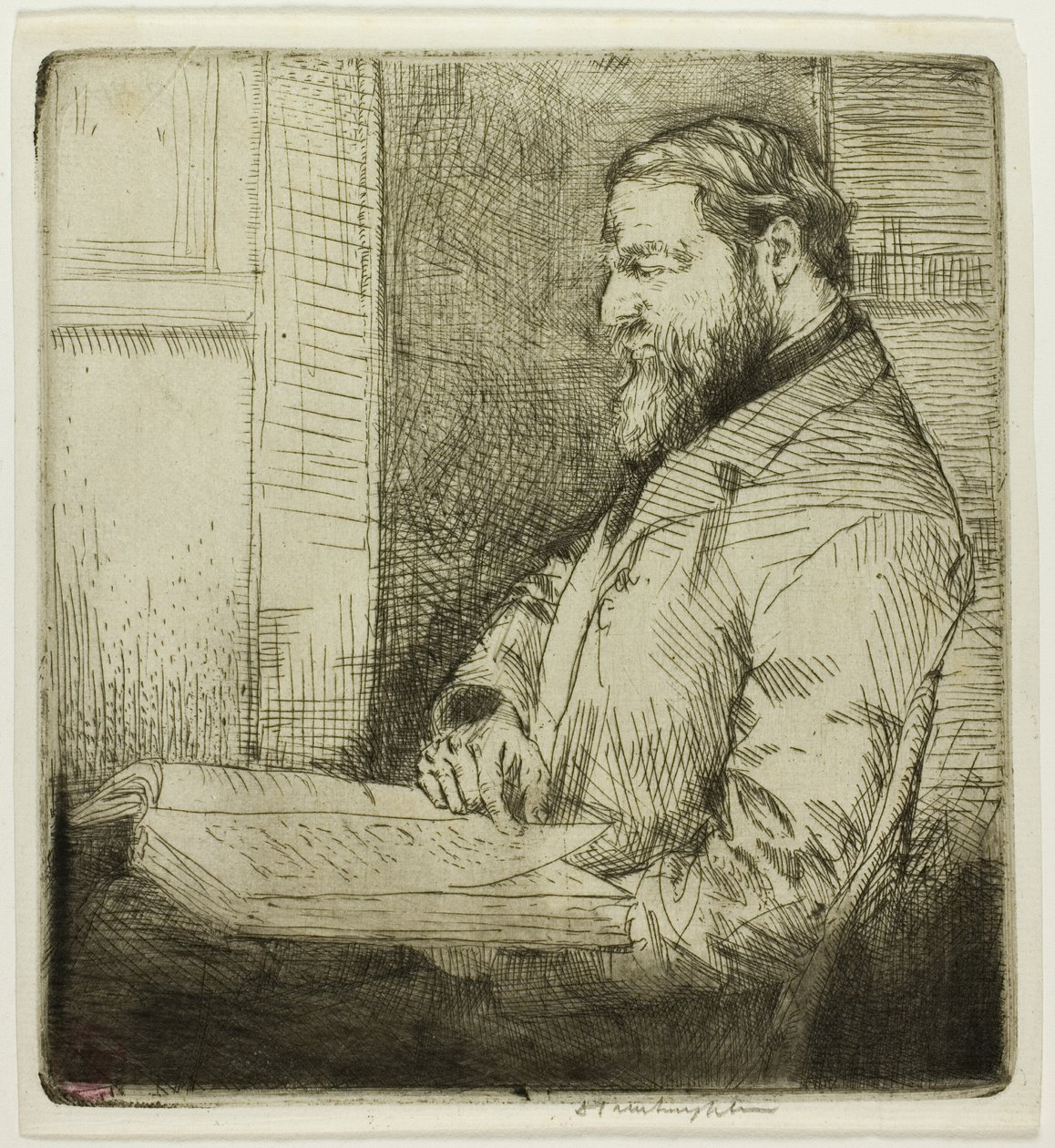 Portrett av fransk student av Donald Shaw MacLaughlan