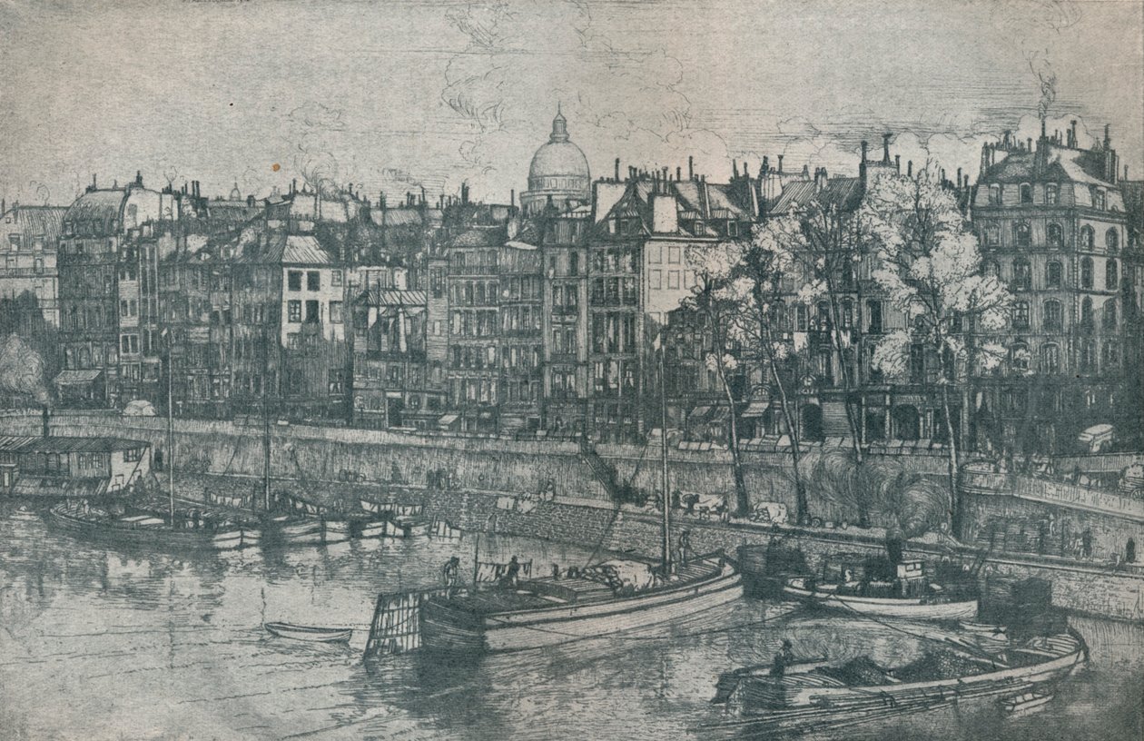 Quai des Grands Augustins, Paris, 1906 av Donald Shaw MacLaughlan