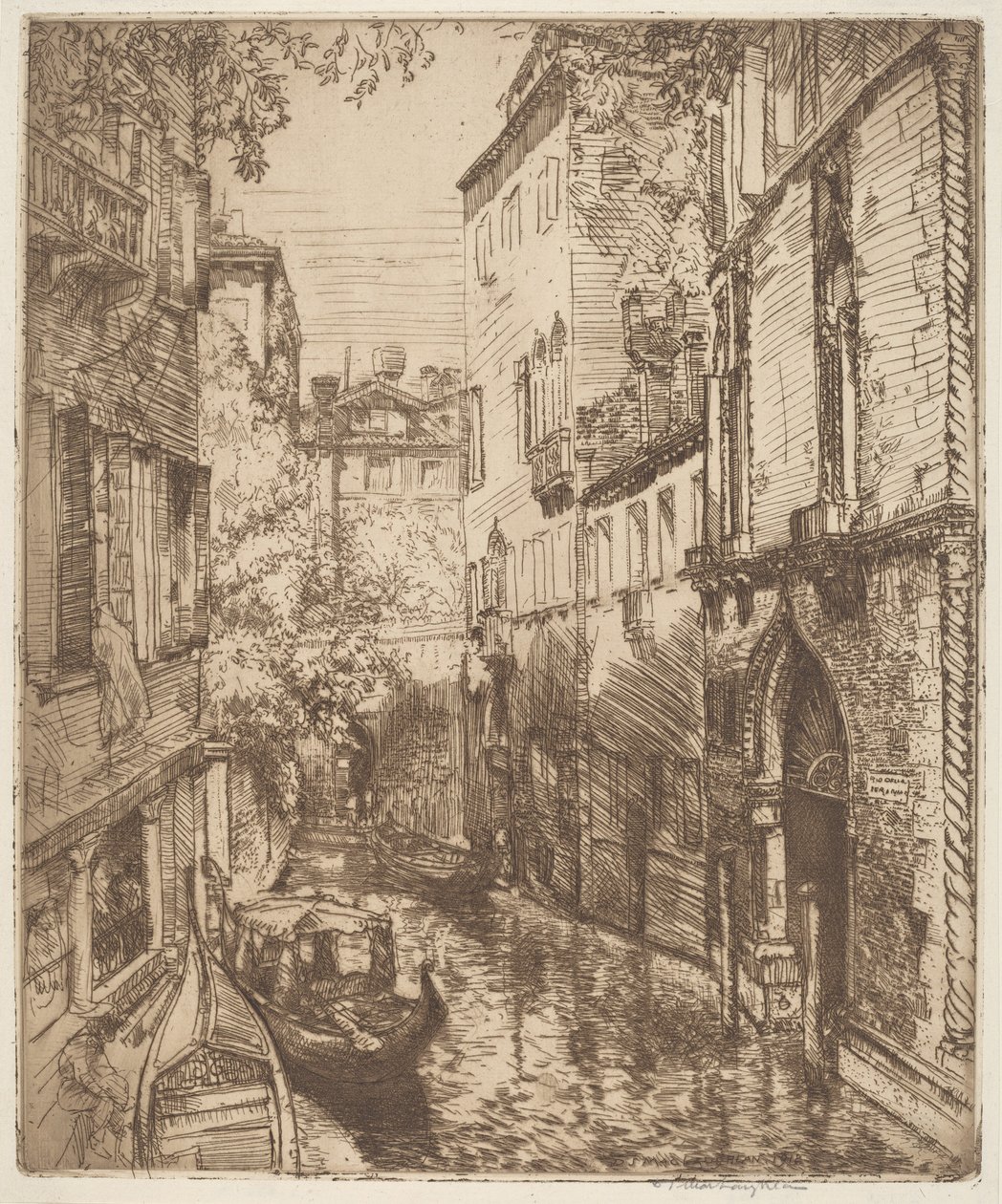 Rio delle Verona, Venezia av Donald Shaw MacLaughlan