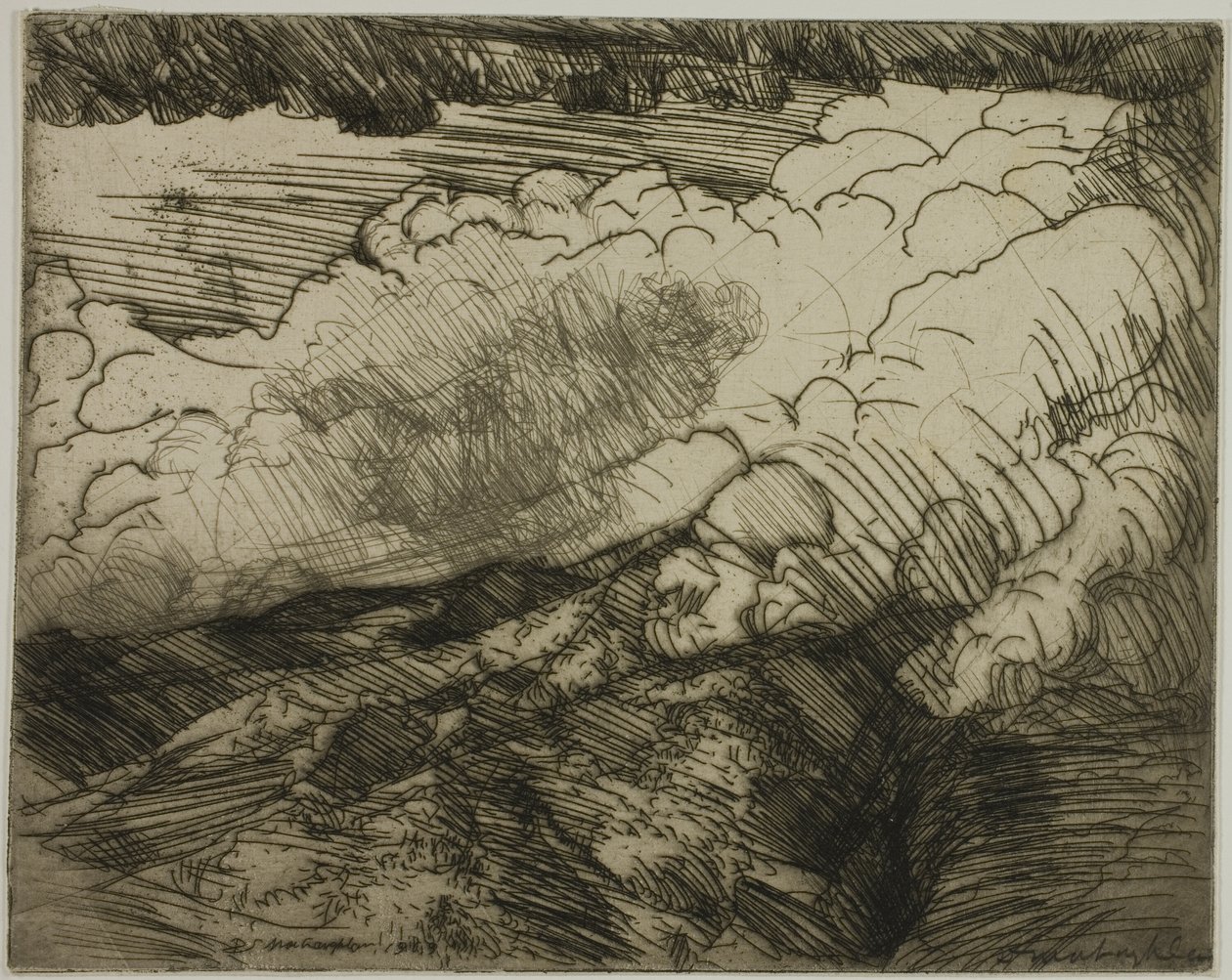 Storm i Alpene, Sveits av Donald Shaw MacLaughlan