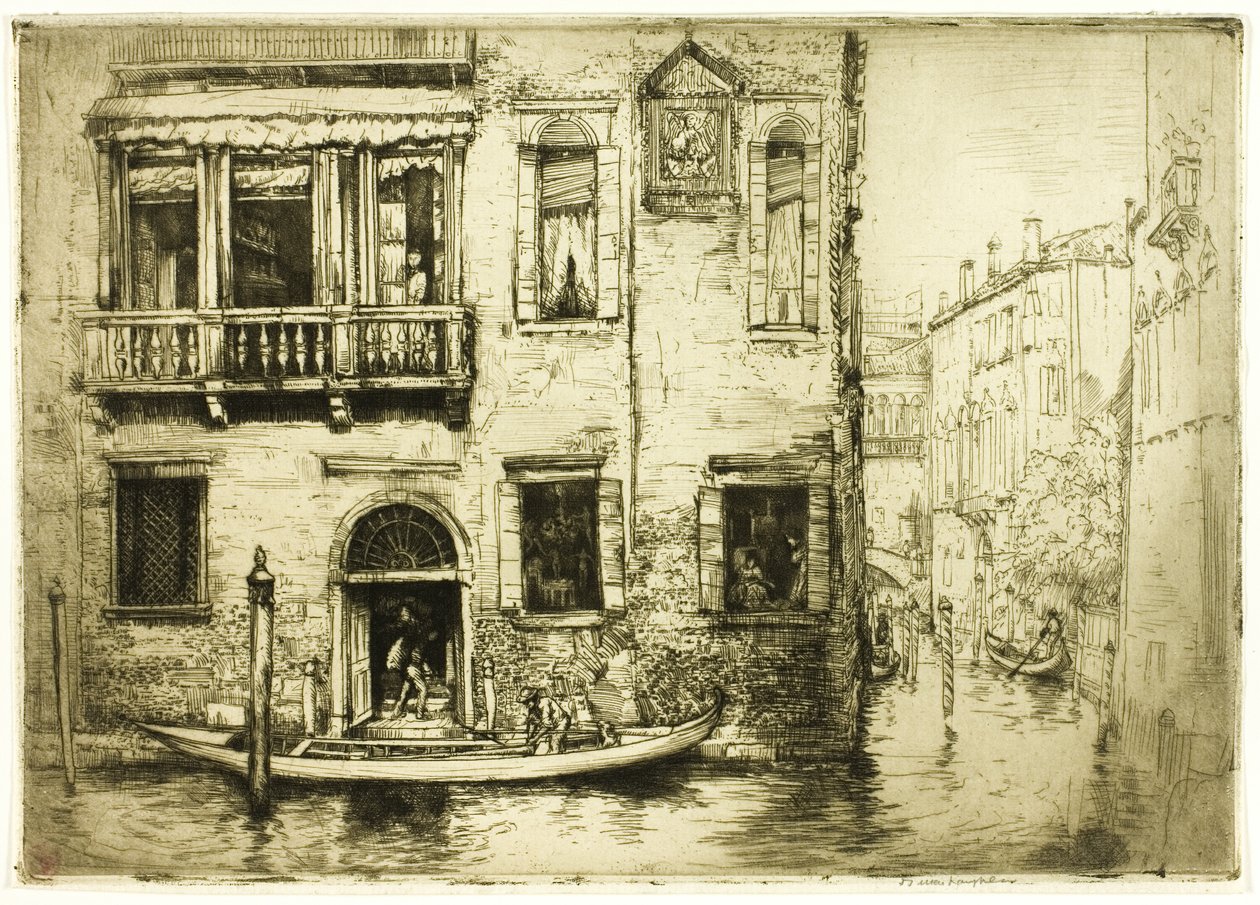 Den lille helliges kanal, Venezia av Donald Shaw MacLaughlan