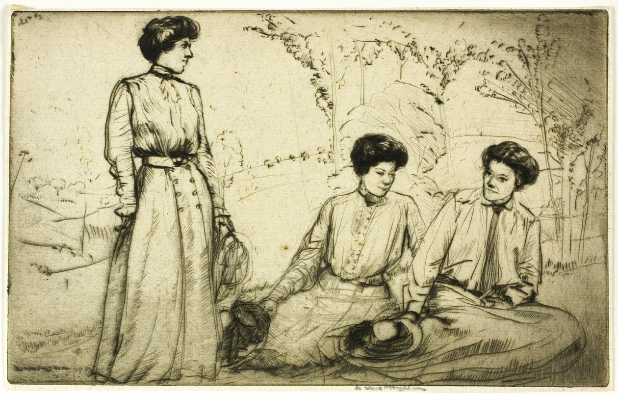 Tre jenter av Donald Shaw MacLaughlan