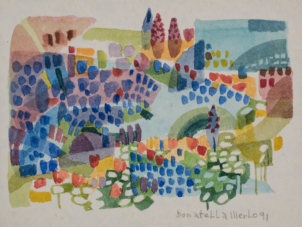 Felt med blomster av Donatella Merlo