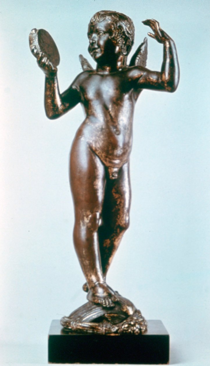 Engel med tamburin, 1429 av Donatello