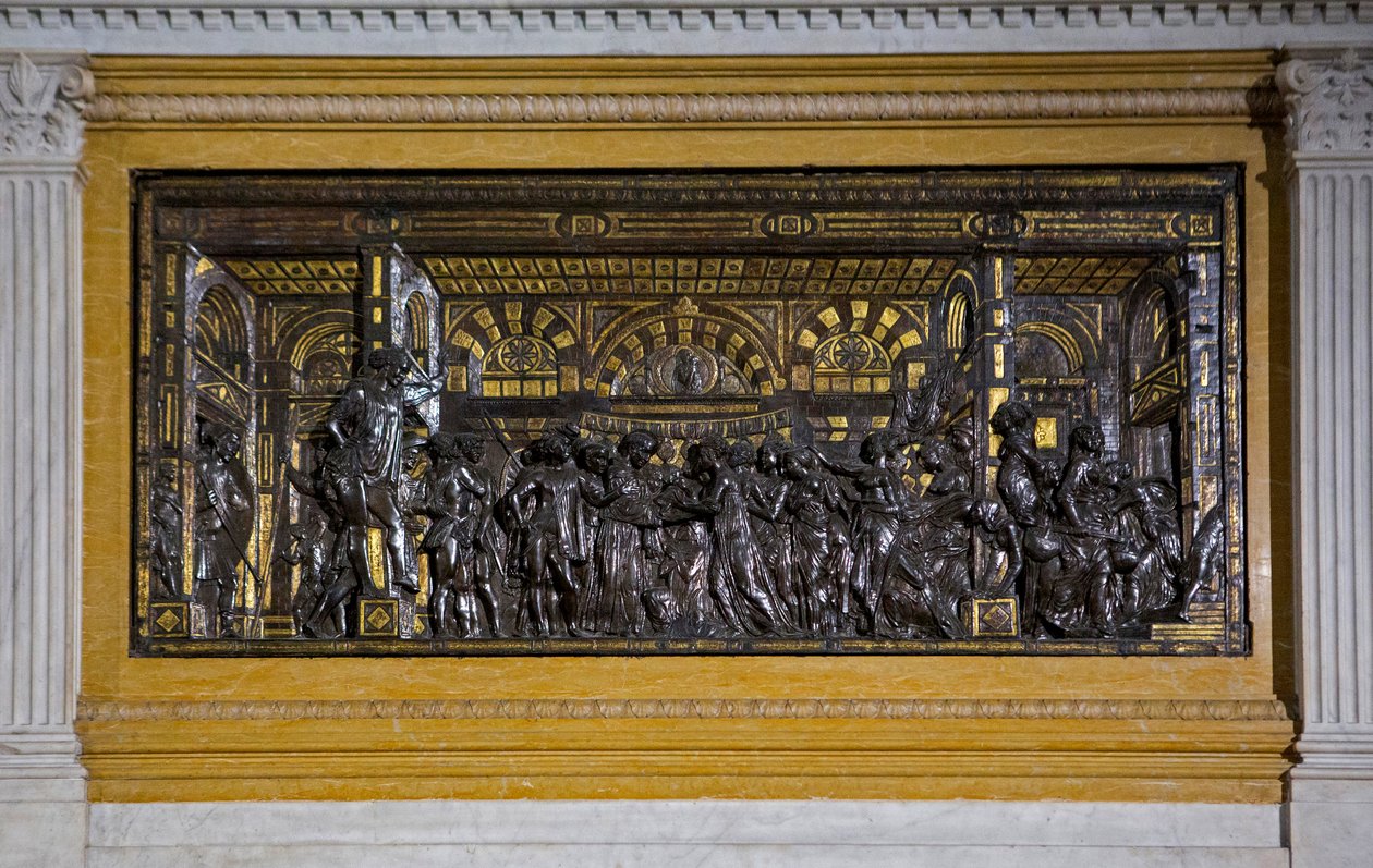 Basrelieff (bronse) av Donatello