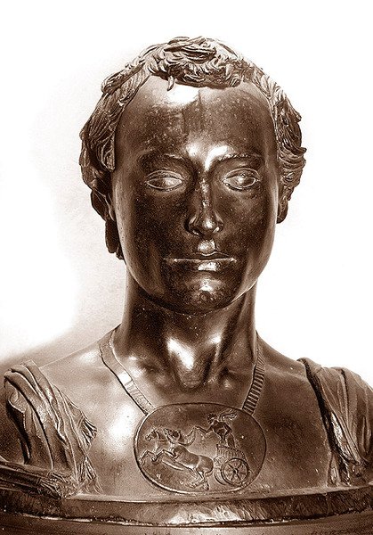 Byste av en gentleman (bronse) av Donatello