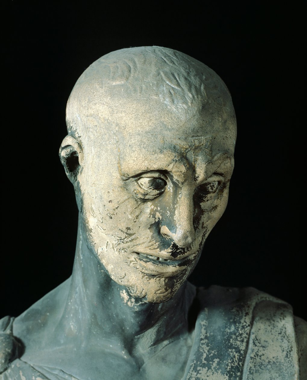 Habakkuk av Donatello (ca 1386-1466), marmorstatue, detalj av Donatello