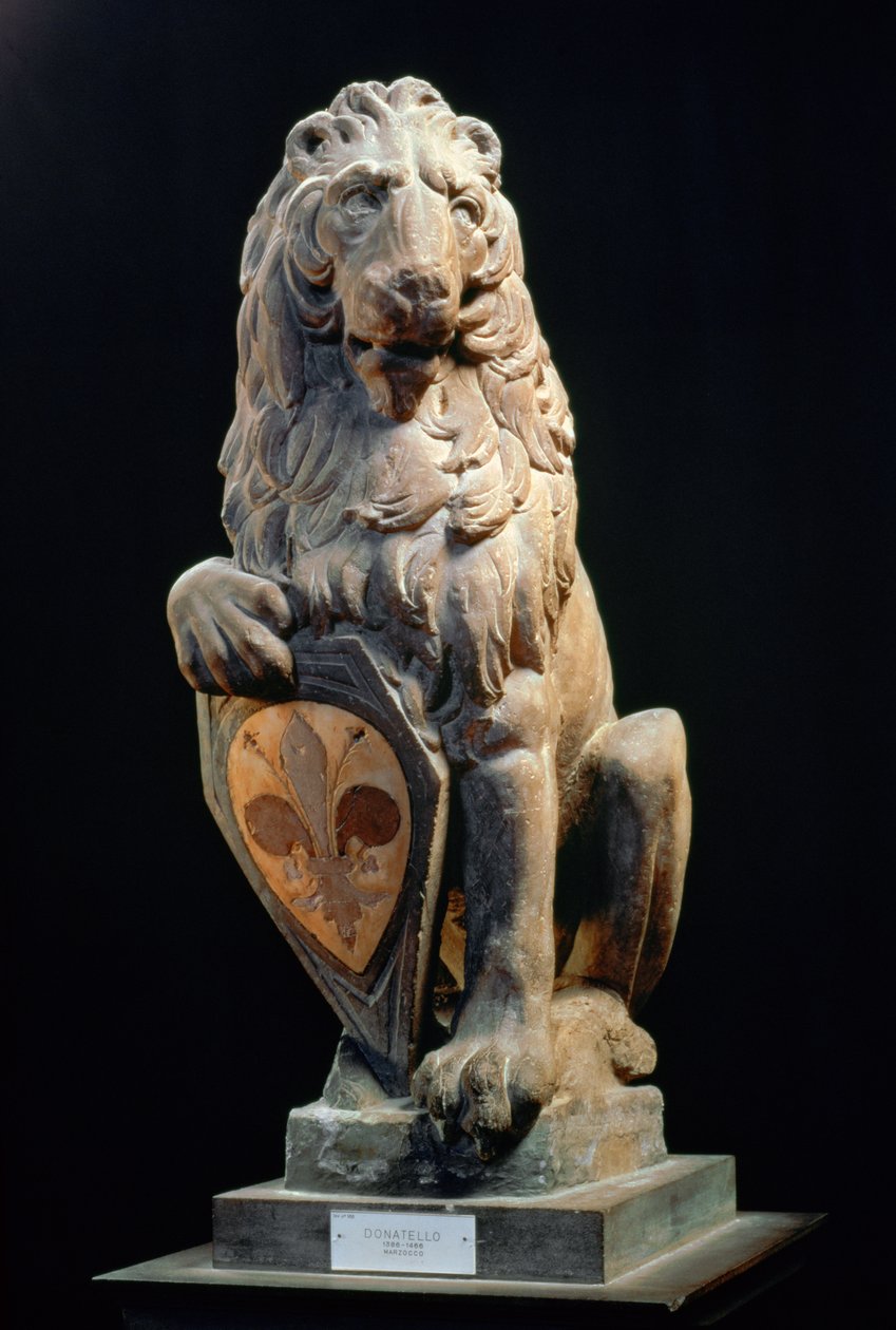 Heraldisk løve, 1420 (marmor) av Donatello