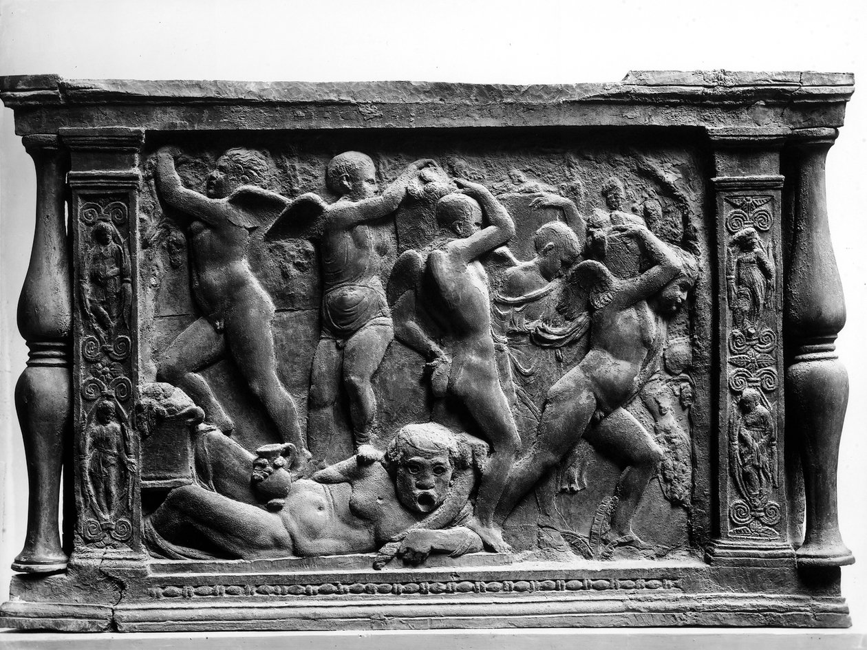 Putti Bacchanal, panel fra basen til 'Judith og Holofernes' Sala dei Gigli av Donatello