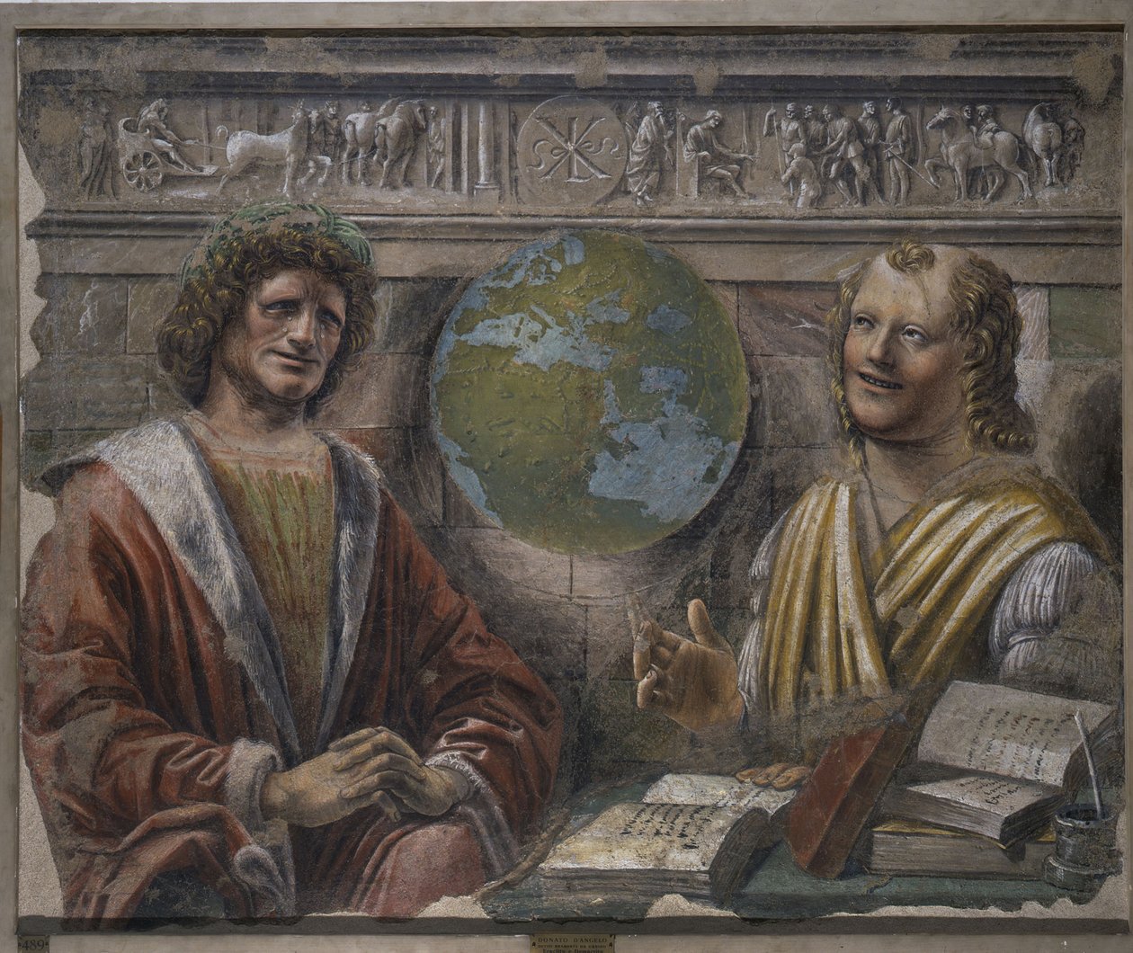 Heraklit og Demokrit, 1486 av Donato Bramante