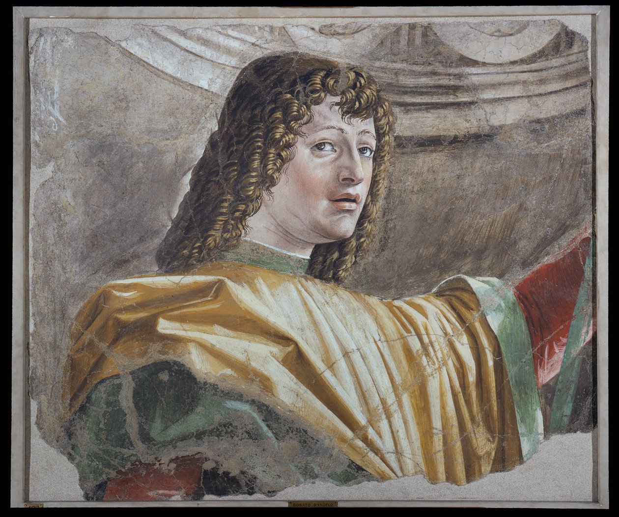 Mannen med hellebarden, ca. 1486 (frittstående freskomaleri båret på lerret) av Donato Bramante