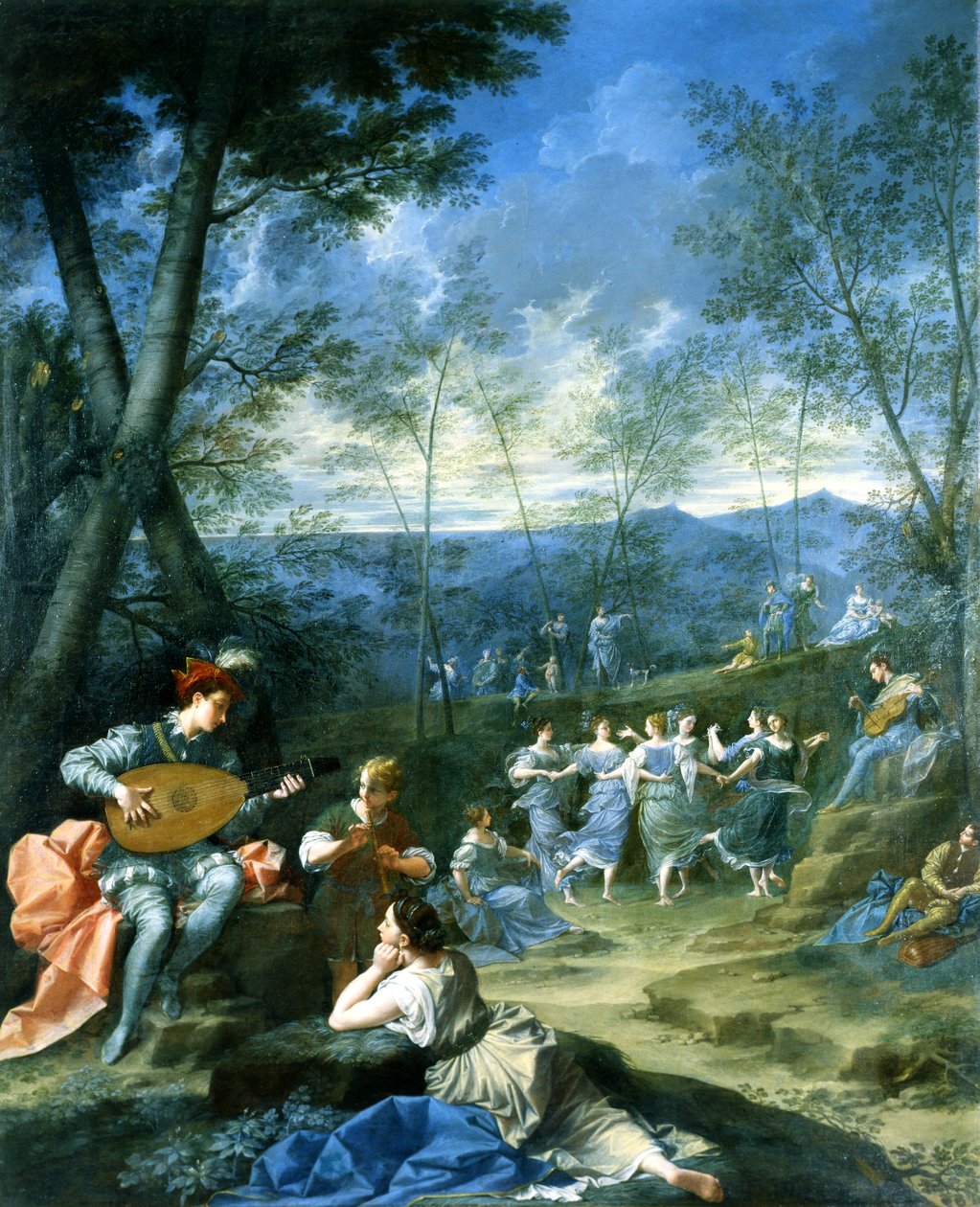 Dance of the Nymphs, ca. 1725 (olje på lerret) av Donato Creti