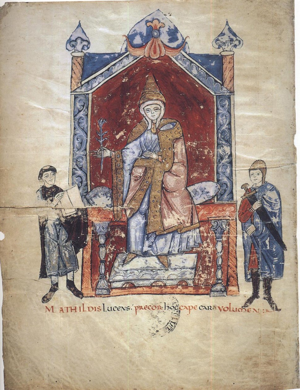 Matilda fra Toscana Fra: Vita Mathildis di Donizone di Canossa, mellom 1111 og 1115 av Donizone di Canossa