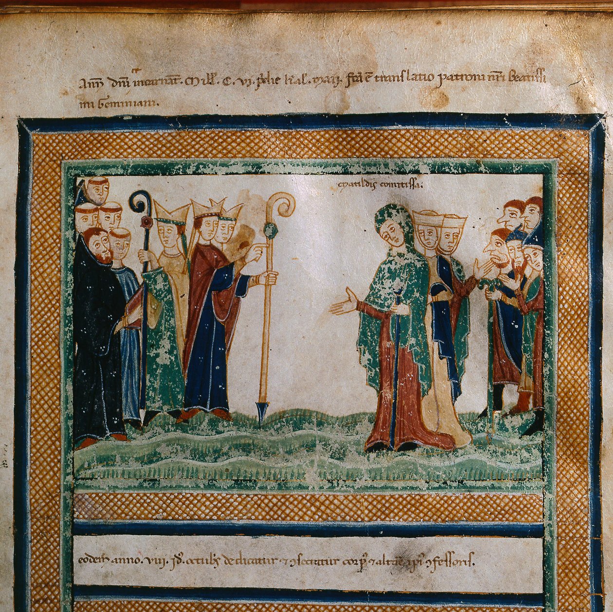 Matilda fra Toscana Fra: Vita Mathildis di Donizone di Canossa, mellom 1111 og 1115 av Donizone di Canossa