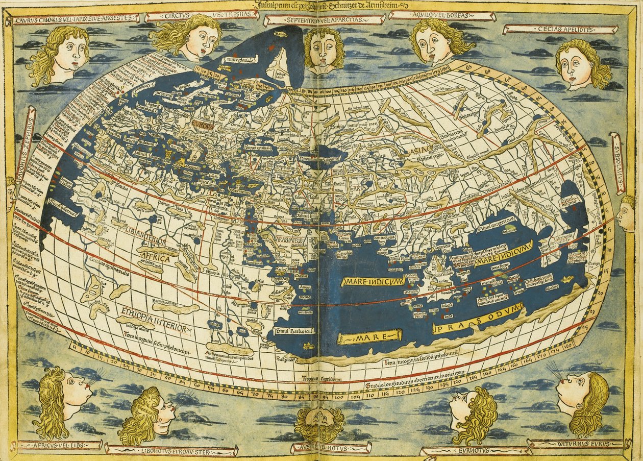 Ptolemaios verdenskart av Donnus Nicolaus Germanus