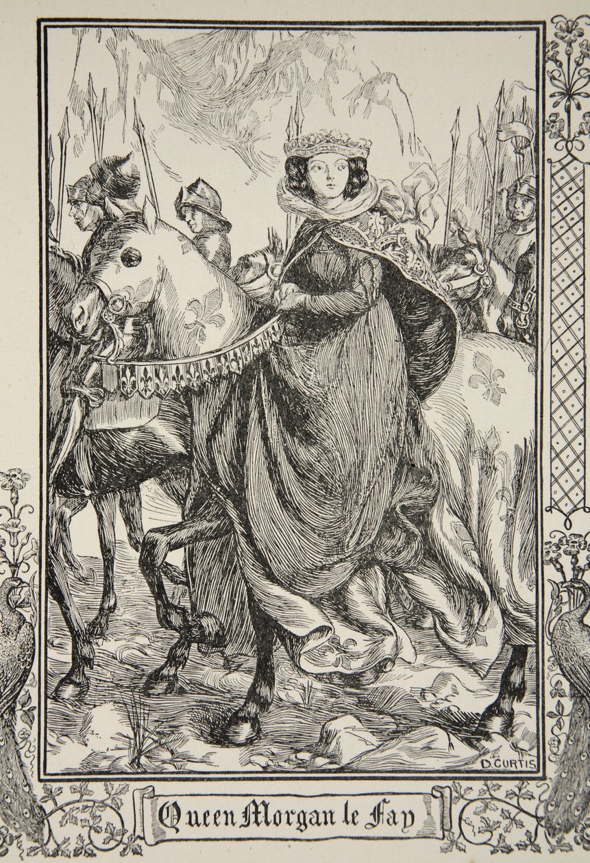 Dronning Morgan le Fay, illustrasjon fra 