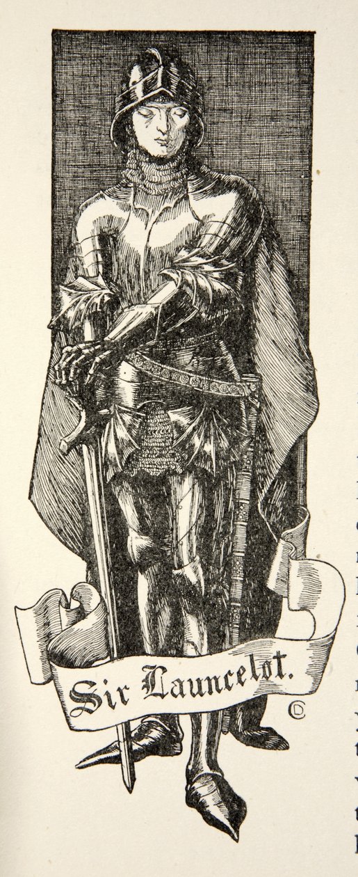 Sir Launcelot, illustrasjon fra 
