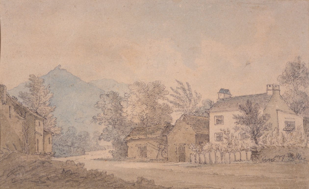 Dove Cottage, Grasmere, ca. 1806 (wc på papir) av Dora Wordsworth