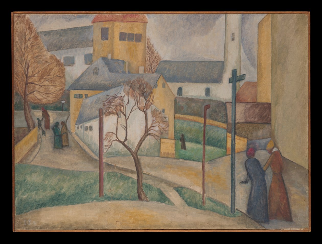 Village Street (noen ganger) Vinter av Dora Bromberger