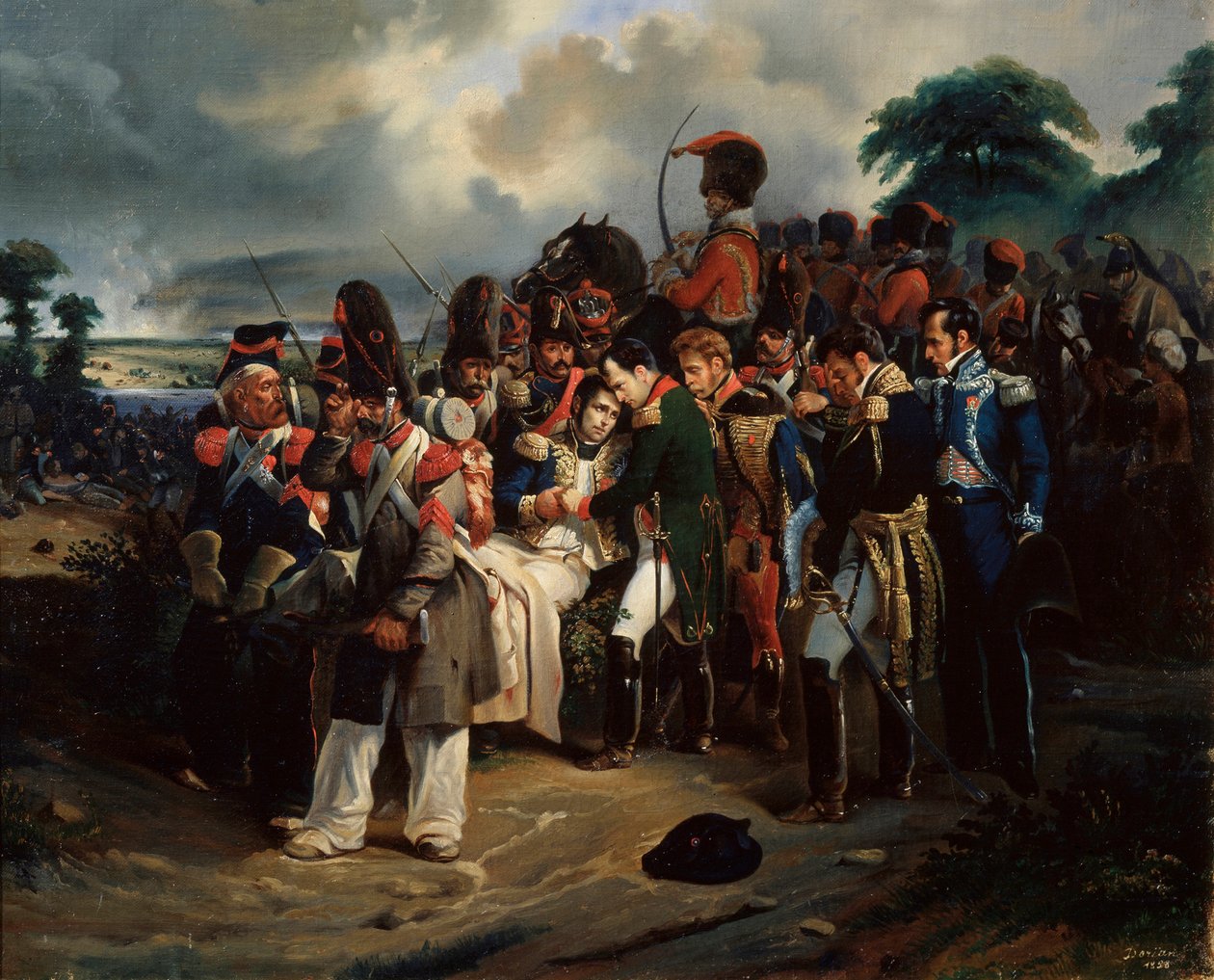 Napoleon tok farvel med marskalk Jean Lannes, 1858 av Dorian