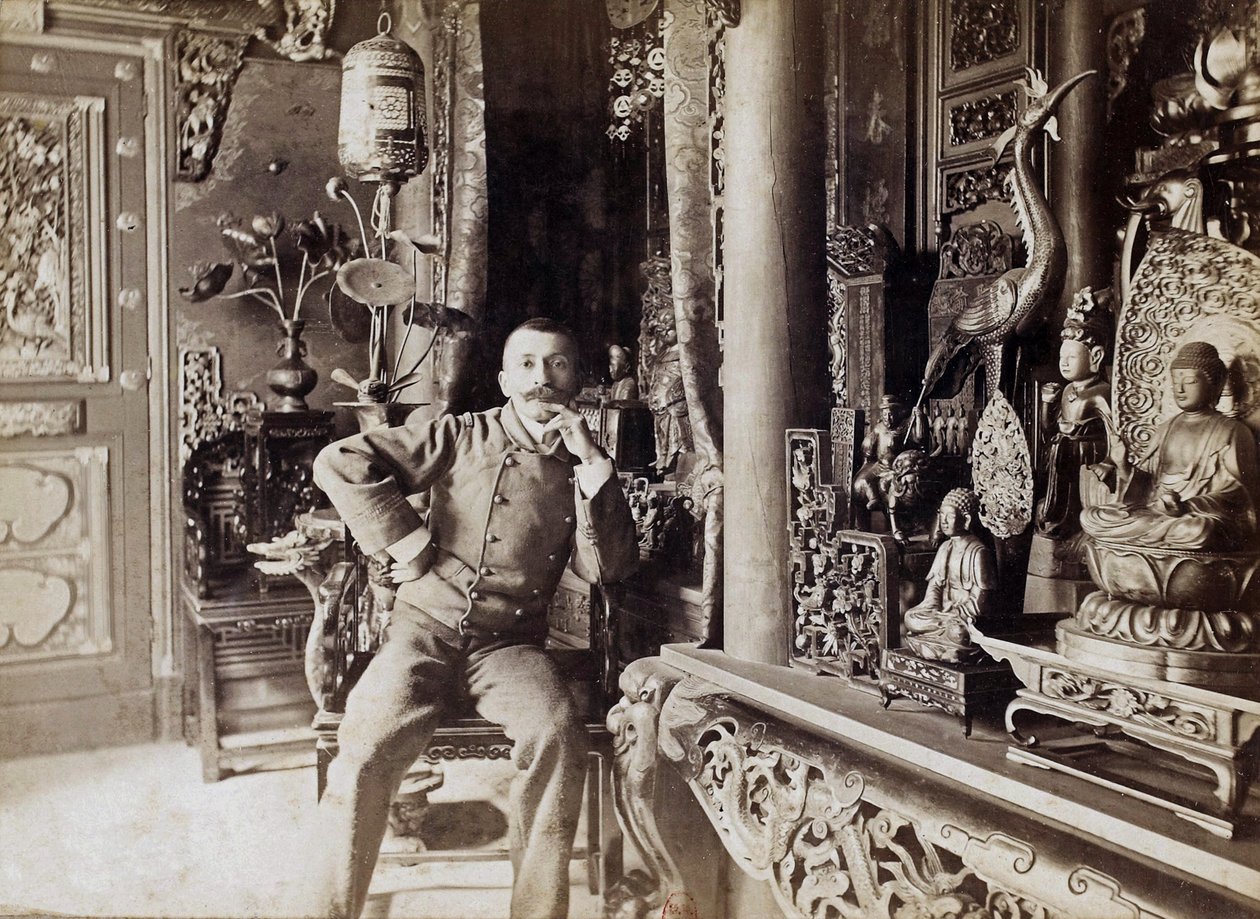 Pierre Loti (1850-1923) fransk forfatter, her hjemme i Rochefort, foto av Paul Cardon aka Dornac, ca. 1892 av Dornac
