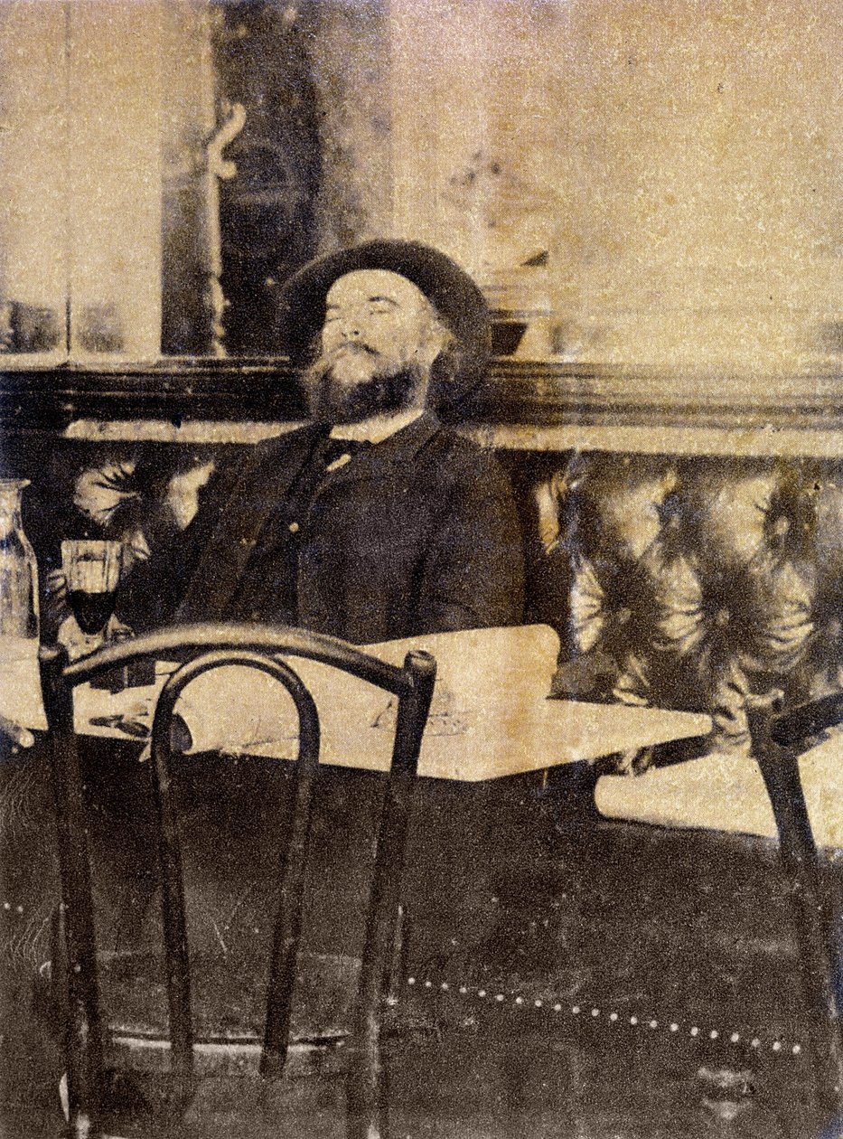 Verlaine i kaffe, drikker malurt av Dornac