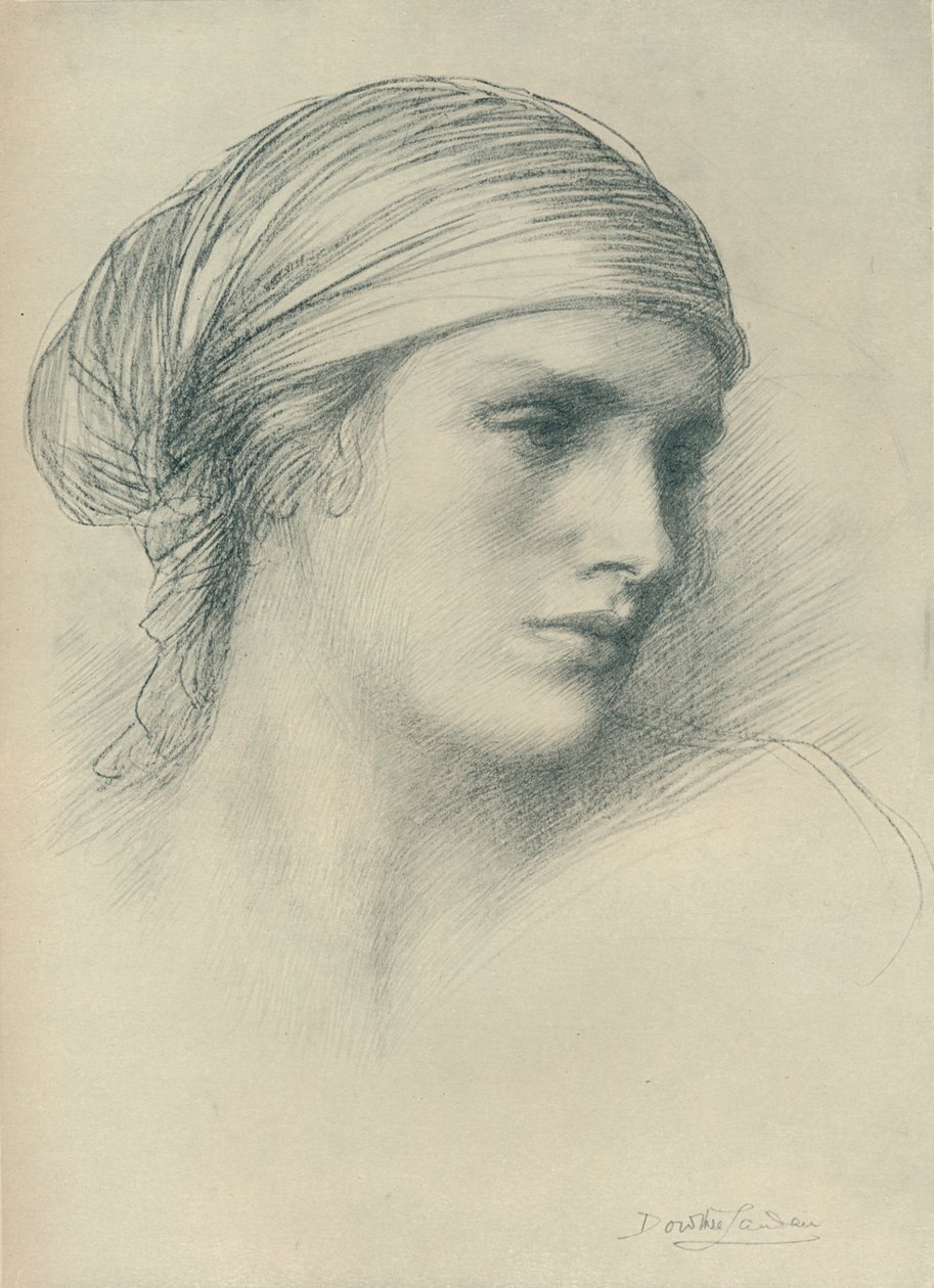 Study of a Head, c1916 av Dorothea Landau