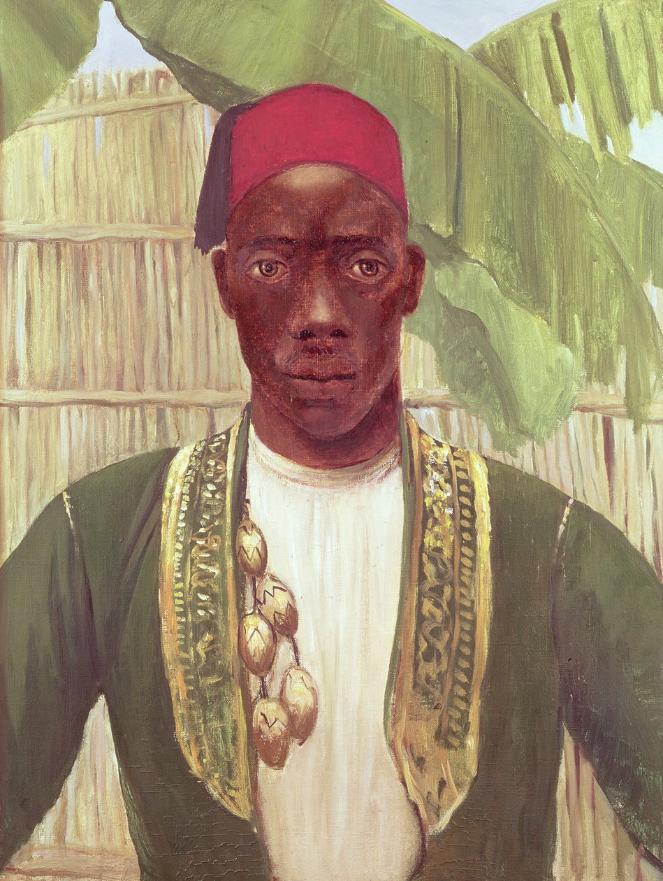 Kong Mutesa av Buganda, fra et bilde av Dorothy Stanley