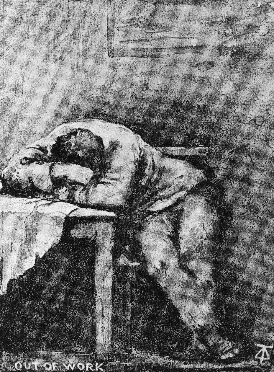 Ute av arbeid, 1890 av Dorothy Stanley