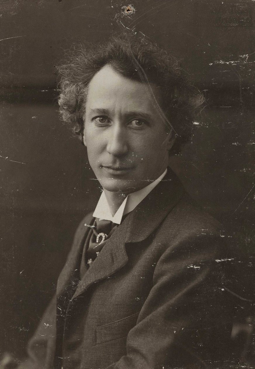Portrett av pianist og komponist Emil von Sauer 1862-1942, ca. 1905. av Dortmund . Photo studio Neuhaus