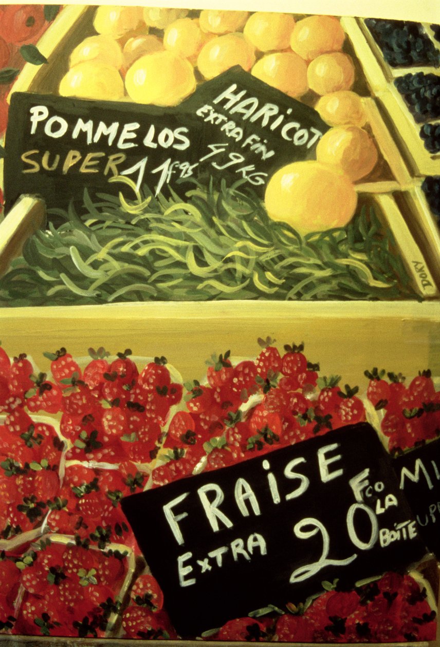 Fraise (akryl på panel) av Dory Coffee