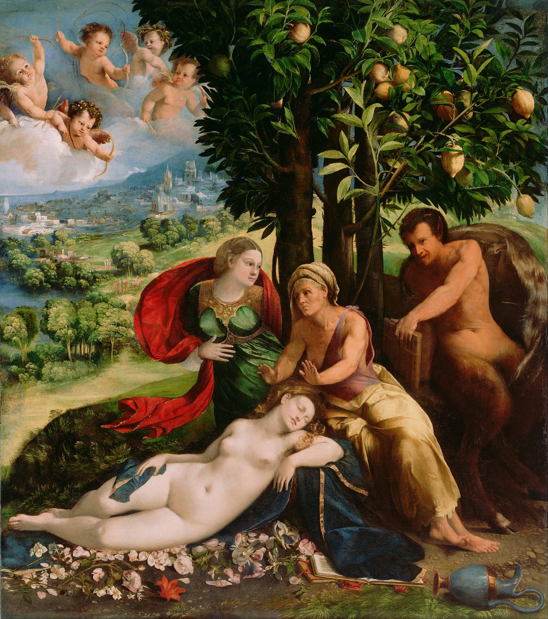 Mytologisk scene av Dosso Dossi