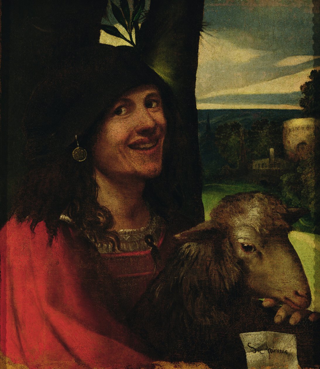 Portrett av en hoffnarr av Dosso Dossi