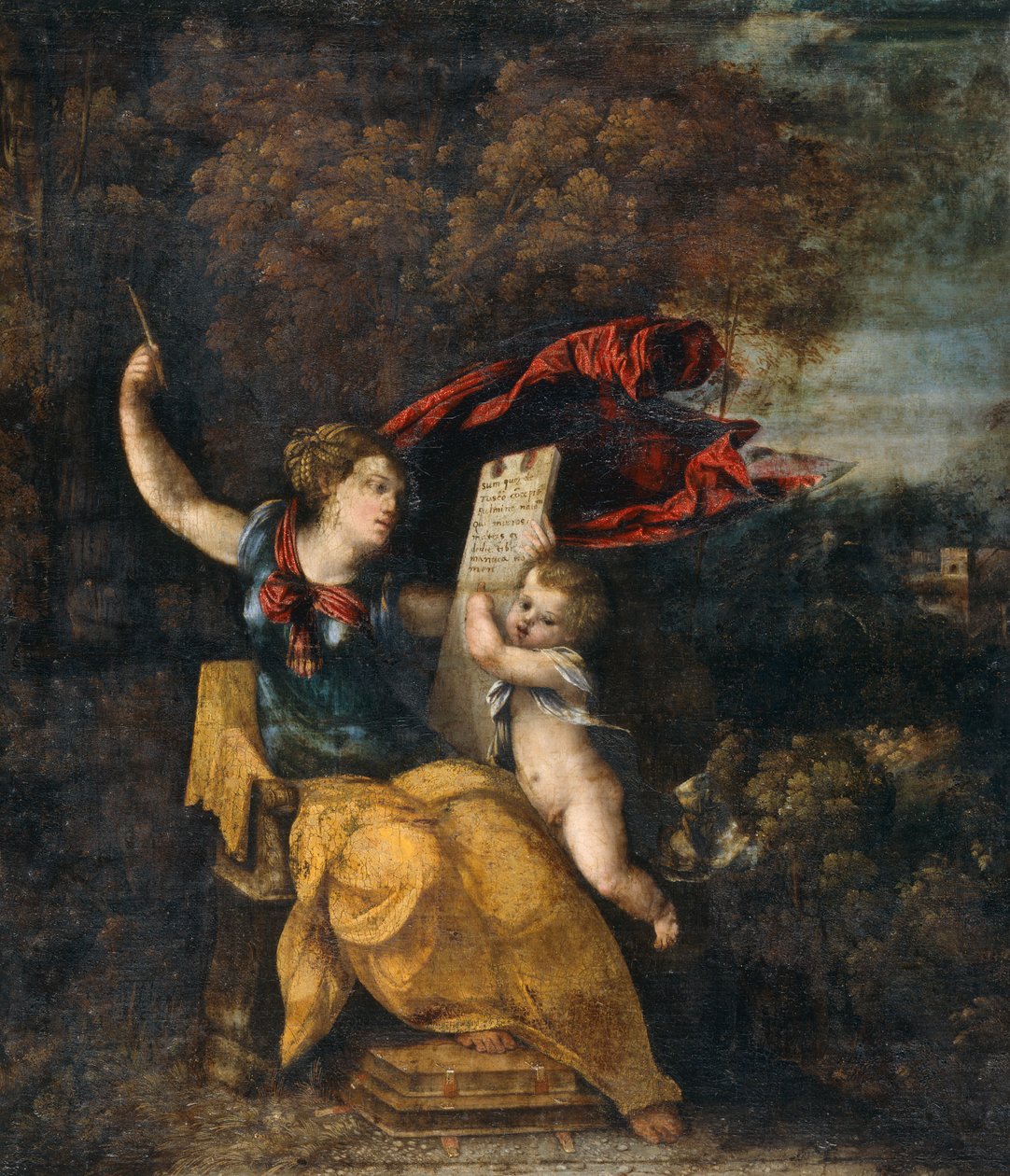 Sibyl og geni av Dosso (attr.to) Dossi